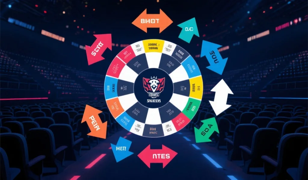 电竞锦标赛瑞士轮晋级示意图